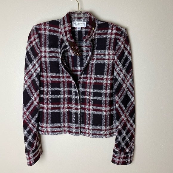 ST.JOHN Collection By Marie Gray Vintage Blazer Jacket sz 4 - Picture 1 of 11
